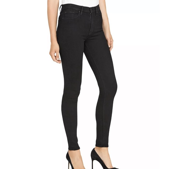 Hudson Barbara High Waisted Super Skinny Jeans in Black - Picture 2 of 8